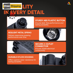 Canamax DHLG-12 2 Outlet Push Button Grill 2 Outlet, As pictured