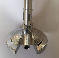 Lab Bunsen Burner with Air Gas Adjustment Flame Stabilizer for Natural Gas