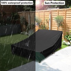 Outdoor Chaise Lounge Cover 100% Waterproof 600D Weather Resistant Polyester …