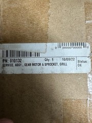 + NEW Hestan Gear Motor and Sprocket for grill – part # 010132
