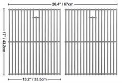 17 inch Grill Grates for Nexgrill 7200830H 7200830D Grill Model, 17×13 Stainless