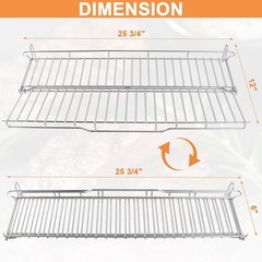 66044 Grill Warming Rack for Weber GS4 Genesis II 300 Series, Genesis II E310 E3