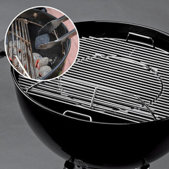 Hinged Cooking Grate for Weber 22.5 Inch Kettle Performer Master-Touch Grill