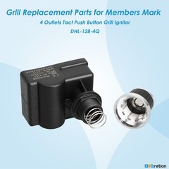 4 Outlets AA Push Button Grill Igniter Replacement Parts Wires GR2039201
