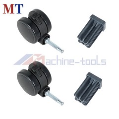 2 Set For Genesis Summit Silver Spirit Black Gas Grills Caster Wheel 2.33In