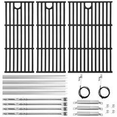 Grill Grates Burners Heat Plates for Charbroil Performance 4 Burner Cast Iron