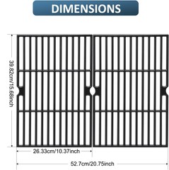 Grill Models Replacement for Dyna-Glo DGF350CSP Grates DGF350CSP-D Grates 2pack