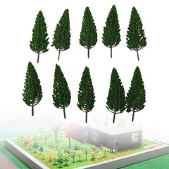 10ps Model Pine Trees Green For Scale Railway Layout 15cm SL-16059 Joy Tool