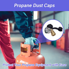 BRBASAP 5 Packs Propane Tank Valve Cover Caps Protective Dust Caps Plugs for LP