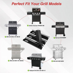 15 Inch Porcelain Grill Heat Shields for Dyna-Glo DGF510SBP DGF493BNP 4 Pack