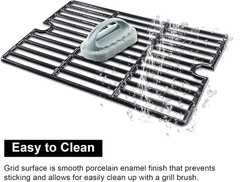 Hisencn 16.5″ Cast Iron Grill Grate Replacement for Smoke Hollow & Charbroil Gri