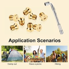 Natural Gas Orifices Nozzle Conversion Kit,DIY Burner Replacement Parts Brass…