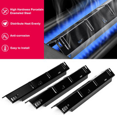 Uniflasy Grill Grates Heat Plates for Dyna-Glo 4 Burner DGH450CRP DGH451CRP Gril