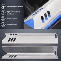 Heat Plate Burner Tubes for Outdoor Gourmet Grill Parts 6 Burner Model Number…