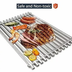 2 Pack 15″ Stainless Steel Cooking Grill Grates for Weber Spirit 200 Series …