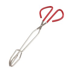 Stainless Steel Scissor Food Tongs with Comfort Grip for Kitchen Cooking