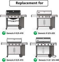 Grill Flavorizer Bars 17″ 7-Pack for Weber Genesis II/LX 400 II E410 E435 S435