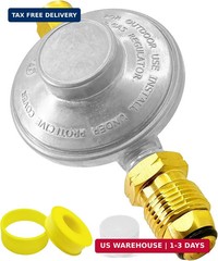 F276136 Propane Regulator-Low Pressure Propane Tank Regulator with POL & 3/8″ Fe