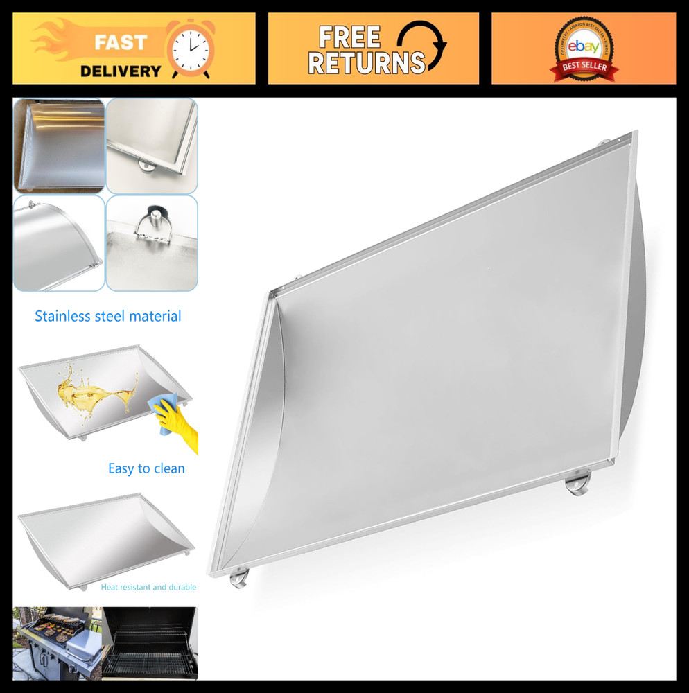 Stainless Steel Heat Plate & Drip Pan Replacement for Charbroil Grills 26.25″x17
