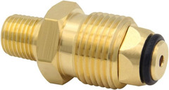 Soft Nose POL Propane Gas Fitting with 1/4″ NPT Male LP Tank Atapter 100% Solid