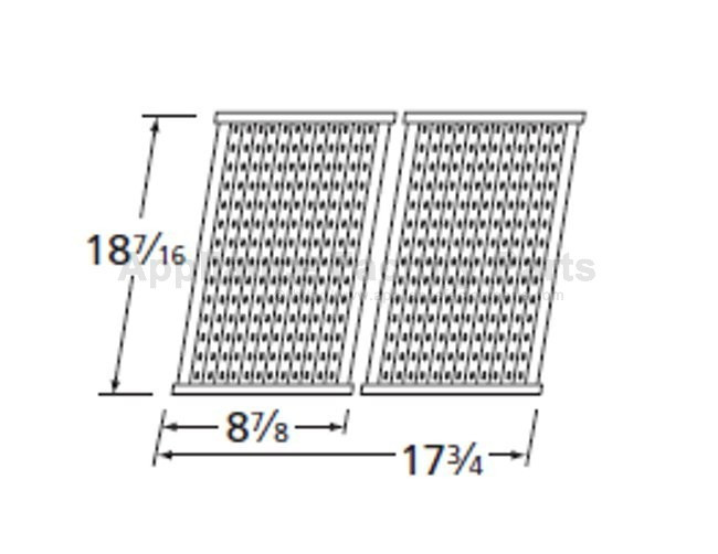 Music City Metals 5S472 STAMPED STAINLESS STEEL COOKING GRID