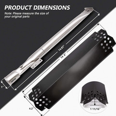 Grill Replacement Parts for Nexgrill 2 Burner 720-0864M 720-0864, 4 Burner 720-0