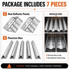 Grill Replacement Parts 17.5″ Flavorizer Bars for Weber Genesis 300 Series