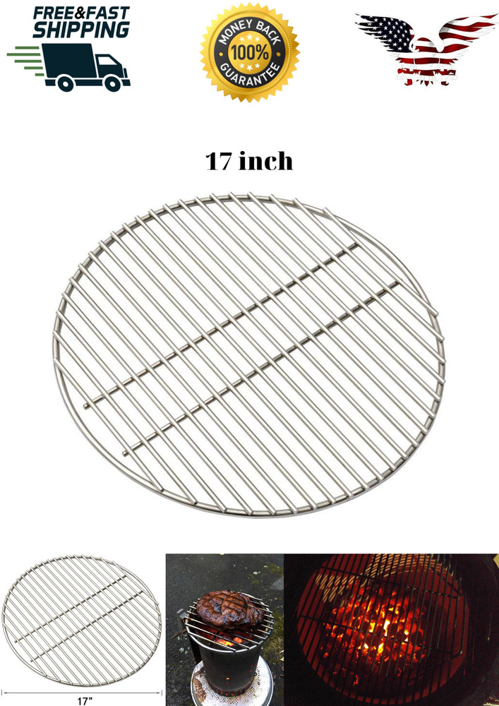 BBQ Grate Stainless Steel High Heat Charcoal for X-Large Big Green Egg 17in