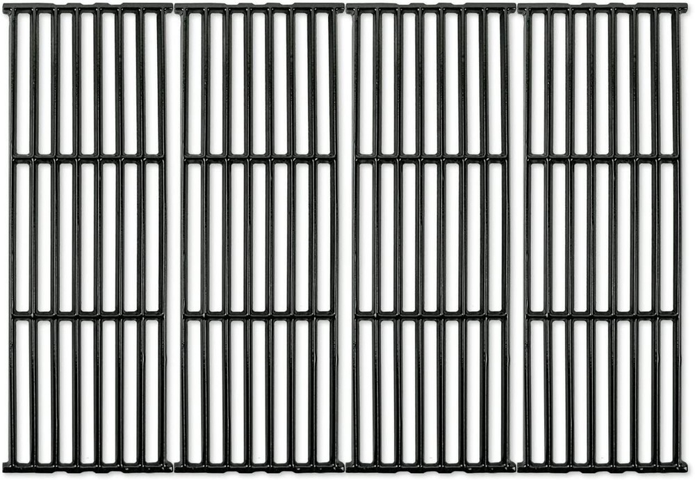 Gas Grill Glossy Finish Porcelain Coated Cast Iron Cooking Grid set (4 pc) 66024