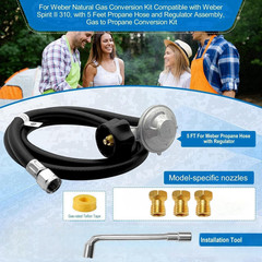 Natural Gas to Propane Conversion Kit for Weber Spirit II 310/315/E310/210,For W