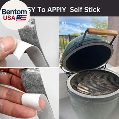 High Temp Grill Gasket Replacement Compatible Fit L/XL Big Green Egg Ceramic Lid