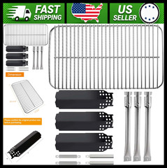 Char-Broil 3-Burner Grill Replacement Parts Cooking Grate Heat Tent Burner