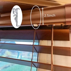 Valance Clips 10pcs 2.5″ Clear Hidden Retainer Holders for Horizontal Blinds New