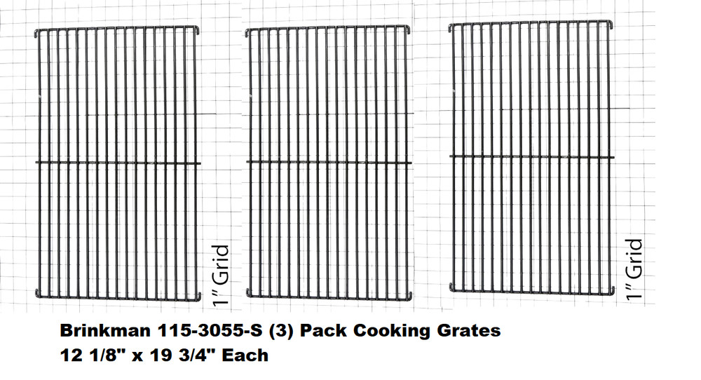 Brinkmann Grill Three Porcelain Coated Cooking Grates 36 3/8″ x 19 3/4″ Factory
