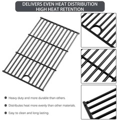 463365021 Grill Grates Replacement Parts 17 x 24.5″ for 3pcs grates, Black
