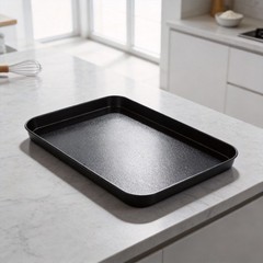 Baking Tray Easy Grip Oven Tray Convenient Side Handles Premium Carbon Steel