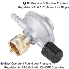 Propane LP Regulator Ajustable Flow Tool Connect 1LB Disposal Bottle Valve