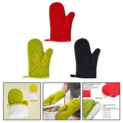 Anti Scald Gloves Insulation Gloves Quilted Cotton Lining Terry Lining