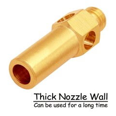 Uenede 10PCS Brass Burner Jet Nozzle for Cast Iron Propane Gold