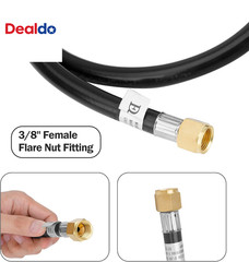 4FT QCC1 Vertical Low Pressure Propane Hose and Regulator for LP Gas Grill, Heat