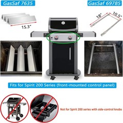 Gassaf 18 Inch Burner Tube Set Replace For Weber 69785 Weber Spirit 200 Spirit