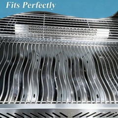 NAPOLEON 17-3/4″ Stainless Steel 2 Waved Cooking Grids Grates Replacement Part
