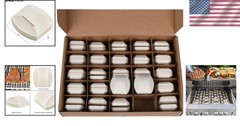 50 Reusable Ceramic Briquettes for Perfect Heat Distribution in Turbo & Nexgrill