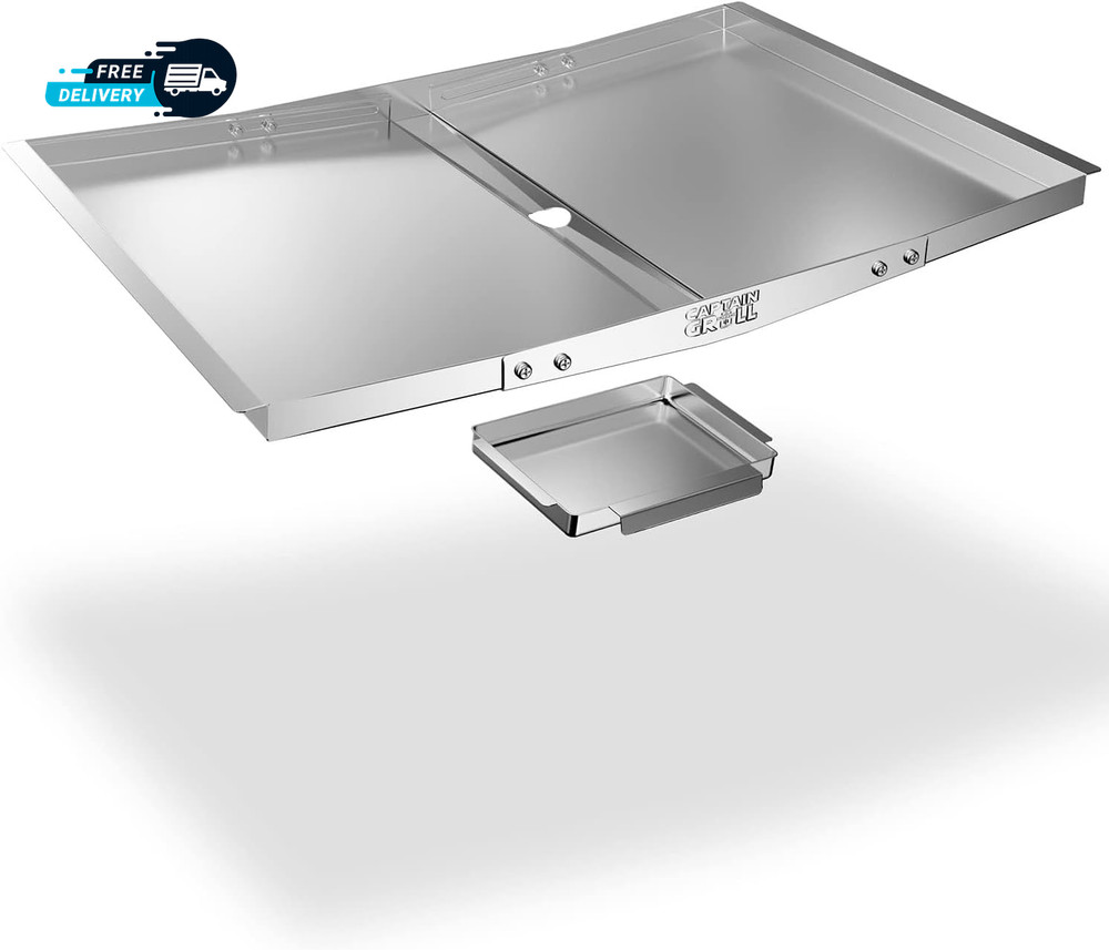 Grease Tray with Catch Pan Dyna Glo Grill Replacement Parts Adjustable Stainless