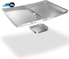Grease Tray with Catch Pan Dyna Glo Grill Replacement Parts Adjustable Stainless