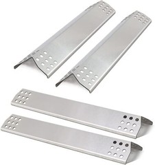 Grill Heat Plates 4-Pack 15 1/8″ Stainless Steel Kit for Master forge 1010048
