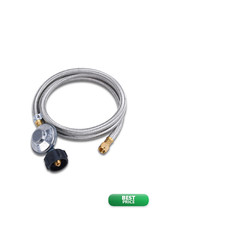 Jeasom 6 Feet Propane Regulator Hose Universal Grill Regulator Replacement