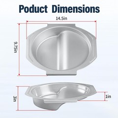 Water Bowl for Masterbuilt 30 Inch Digital Electric Smoker Drip Pan Grease Pan