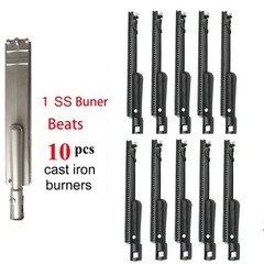 4 Pack Heavy Duty Cast Stainless Steel Grill Burner for Bull, Grill Replaceme…