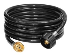 DOZYANT 12 Feet Propane Tank Converter Adapter Hose Assembly 12 Feet, Black